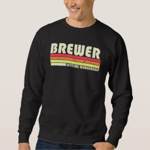 Reun van de brouwerij Surname Retro 80-90 jaar Trui