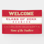 Reünie! AANGEPASTE klasse reünie banner (Horizontaal)
