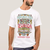 Reünie Band Retro 70s Concert Logo Custom T-shirt (Voorkant)