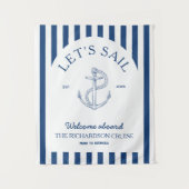 Reünie-banner voor cruisefamilie wandkleed (Voorkant)