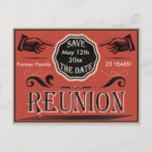  reünie Bewaar de datum Aankondigingskaart (Voorkant)