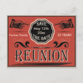  reünie Bewaar de datum Aankondigingskaart (Voorkant)
