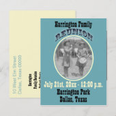 Reünie Bewaar de datum voor de uitnodiging (Voorkant / Achterkant)