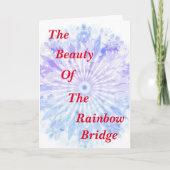 Reünie bij de Regenboogbrug gevouwen Kaart 5 "x 7" (Voorkant)