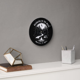 Reünie in het wild ronde klok