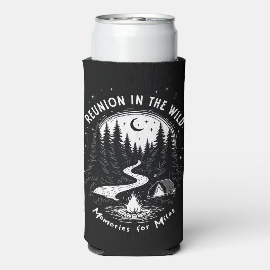 Reünie in het wild seltzer blikjeskoeler (Seltzer Achterkant)