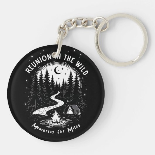 Reünie in het wild sleutelhanger (Achterkant)