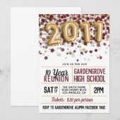 Reünie middelbare school 2011 kaart (Voorkant / Achterkant)