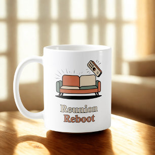 Reünie reboot Vakantie chaos humor Koffiemok