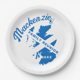 Reünie Schotland Vlag Familie  Papieren Bordje