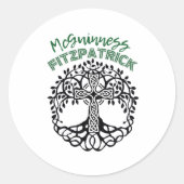 reünie-sticker ronde sticker (Voorkant)