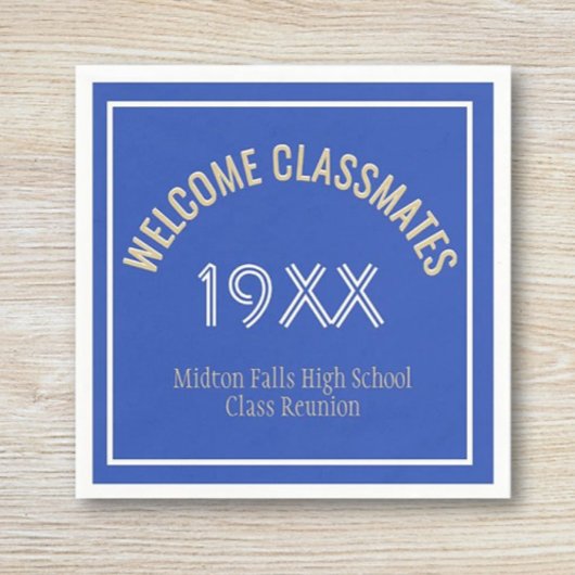 Reünie tijd! Custom Class Reunion Napkins Servet