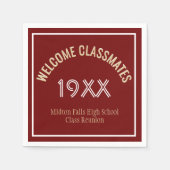 Reünie tijd! Custom Class Reunion Napkins Servet (Voorkant)