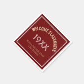 Reünie tijd! Custom Class Reunion Napkins Servet (Hoek)