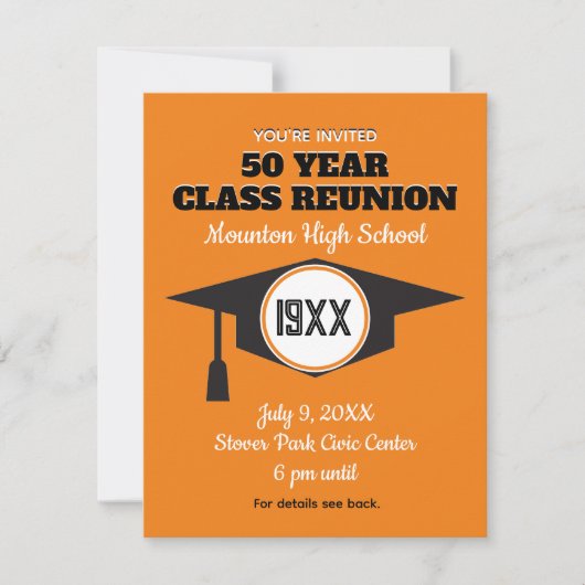 Reünie uitnodigen! Aangepaste Klasse Reunion uitno Kaart (Voorkant)