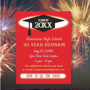 Reünie uitnodigen! Perfect Class Reunion Briefkaar Briefkaart