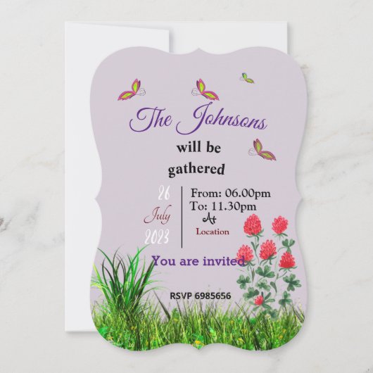 Reünie uitnodiging (Voorkant)