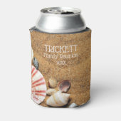 Reünie van de familie Starfish en Seashells Blikjeskoeler (Blikje Achterkant)