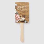 Reünie van de familie Starfish en Seashells Handwaaier (Achterkant)