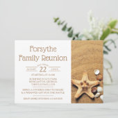 Reünie van de familie Starfish en Seashells Kaart (Staand voorkant)