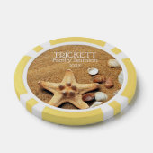 Reünie van de familie Starfish en Seashells Poker Chips (Enkel)