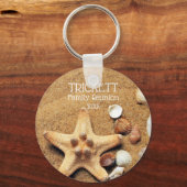 Reünie van de familie Starfish en Seashells Sleutelhanger (Voorkant)