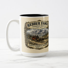 Reünie van de familie Webber Tweekleurige Koffiemok