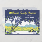  reünie van de retroboom kaart (Voorkant / Achterkant)