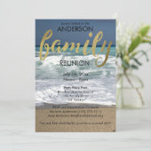 Reünie van de Tropical Beach Familie Kaart (Staand voorkant)