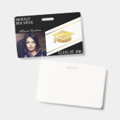 Reünie van hogeschool of universiteit badge (Voor- en achterkant)