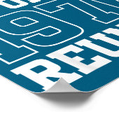 Reünie van klas 1976 50 alumni poster (Hoek)