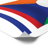 Reünie Vlag Poster Print (Hoek)