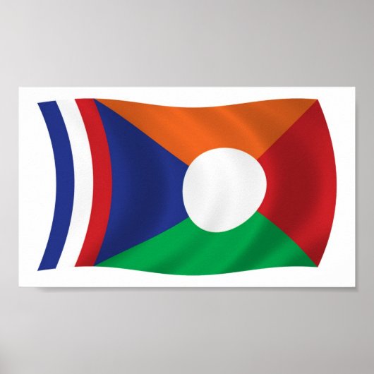Reünie Vlag Poster Print (Voorkant)
