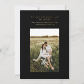 Reünie Voor de Unie Pre Wedding Event Zwart Kaart (Achterkant)