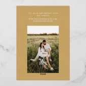 Reünie voor het Union Pre Wedding Event Folie Uitnodiging (Achterkant)