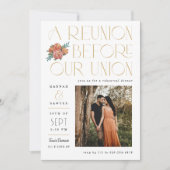 Reünie voor het Union Pre Wedding Event Kaart (Voorkant)