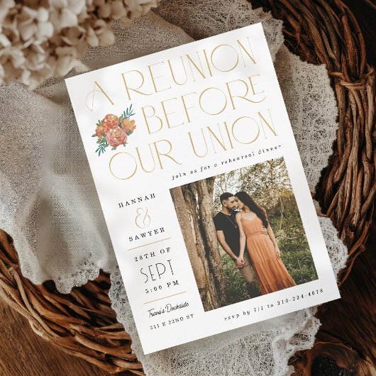 Reünie voor het Union Pre Wedding Event Kaart