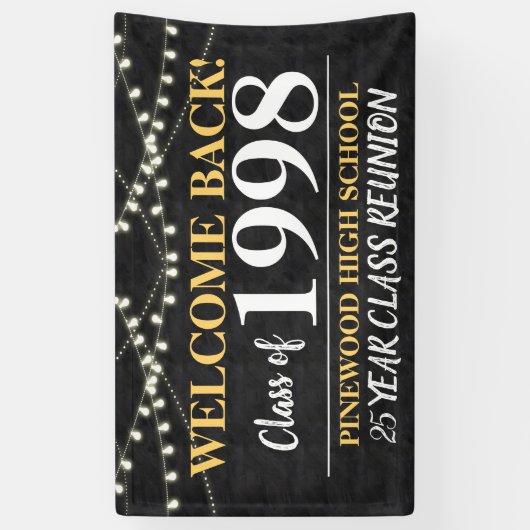 Reunion Banner voor middelbare schoolklassen (Verticaal)