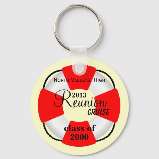 Reunion Cruise in de klasse Life Preserver Sleutelhanger (Voorkant)