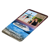 Reunion Cruise Stateroom Door Marker Beach Foto Magneet (Linkerzijde)