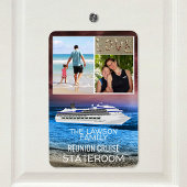 Reunion Cruise Stateroom Door Marker Beach Foto Magneet
