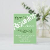 Reunion design for families, school mates, peers briefkaart (Staand voorkant)