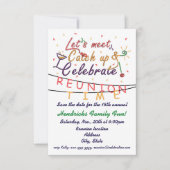 Reunion design for families, school mates, peers save the date (Voorkant)