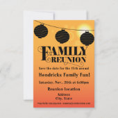 Reunion design for families, school mates, peers save the date (Voorkant)