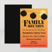 Reunion design for families, school mates, peers save the date (Voorkant / Achterkant)
