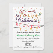Reunion design for families, school mates, peers save the date (Voorkant)