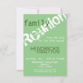 Reunion design for families, school mates, peers save the date (Voorkant)