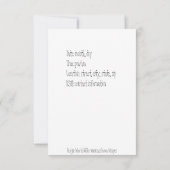 Reunion Dinner Afbeelding Invitation Kaart (Achterkant)