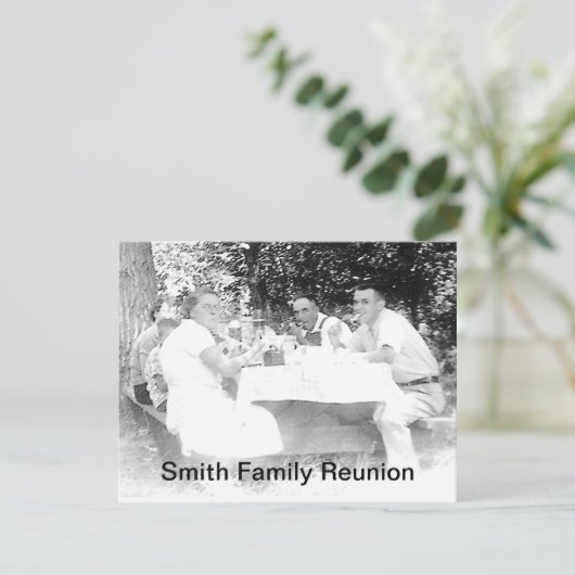 Reunion Dinner Afbeelding Invitation Kaart (Staand voorkant)