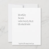 Reunion Dinner Afbeelding Invitation Kaart (Achterkant)